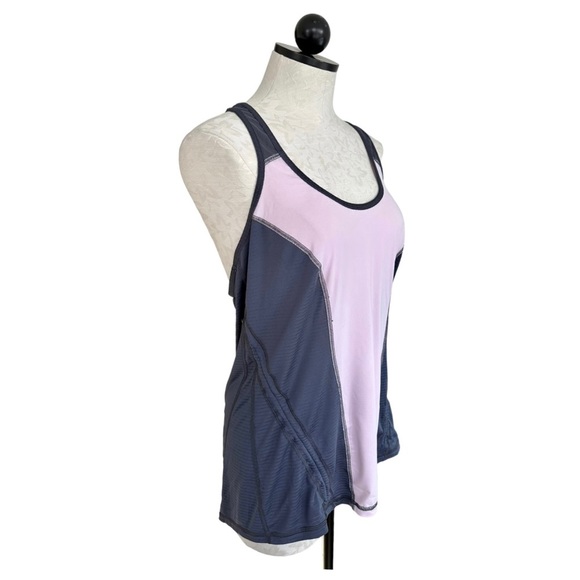 Zella Run Ruched Racerback Tank Top Adjustable Ruching Size Large - Picture 8 of 16